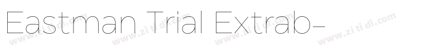Eastman Trial Extrab字体转换